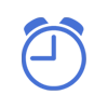 icono de reloj color azul